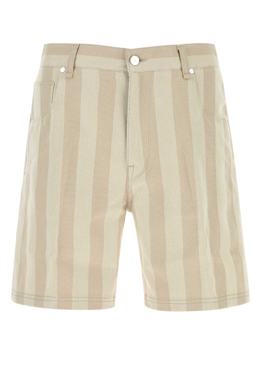 Embroidered canvas bermuda shorts FENDI (FLP369B15B)