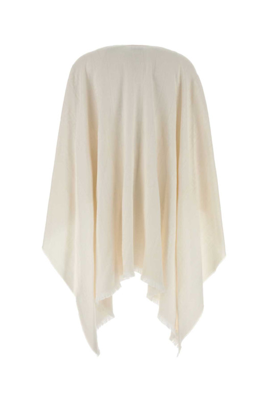 Ivory wool blend cape FENDI (FXX121B13S)