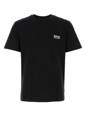 Black cotton t-shirt GOLDEN GOOSE DELUXE BRAND (GMP01220P000879)
