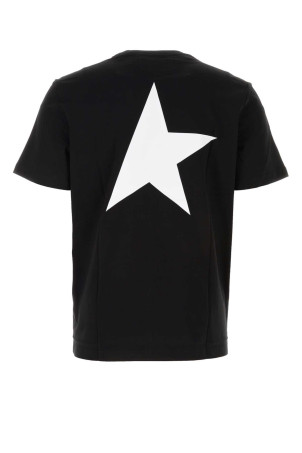 Black cotton t-shirt GOLDEN GOOSE DELUXE BRAND (GMP01220P000879)
