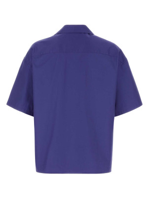Purple poplin oversize shirt Black LOEWE (H526Y05WGJ)