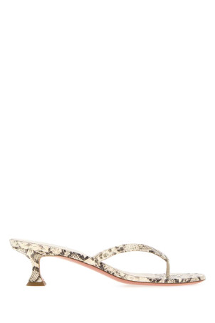 Printed leather Juliette thong mules AMINA MUADDI (JULIETTETHONG45)