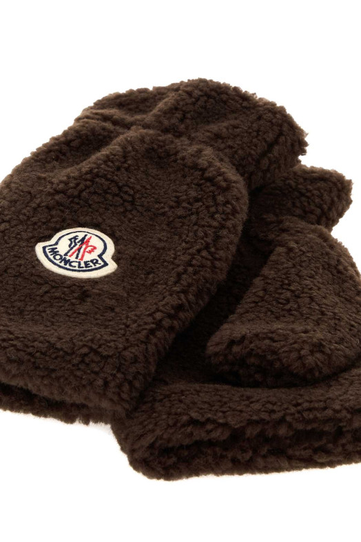 Коричневі рукавички-мішки MONCLER (K20913G00011809BY)