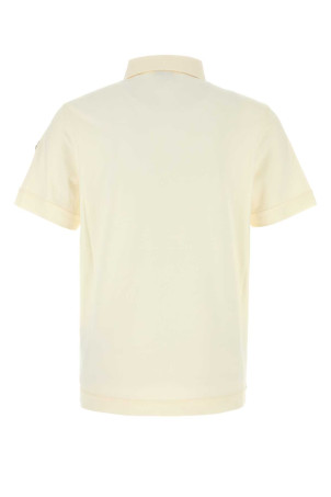 Cream stretch piquet polo shirt MONCLER (L10918A0002989BEC)