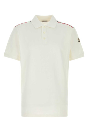 White piquet polo shirt Multicolor MONCLER (L10918A0003189A16)