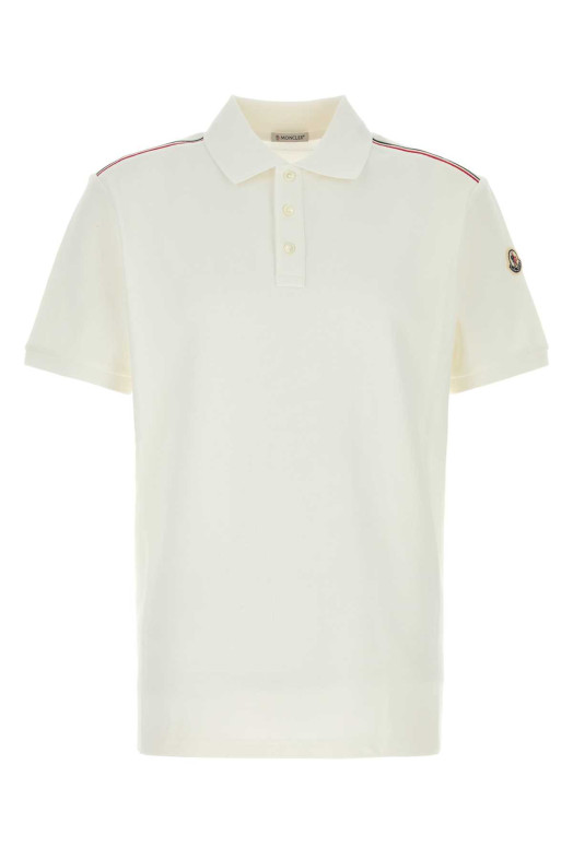 White piquet polo shirt Multicolor MONCLER (L10918A0003189A16)
