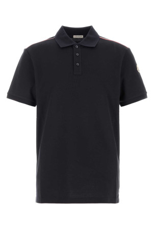 Black piquet polo shirt MONCLER (L10918A0003189A16)