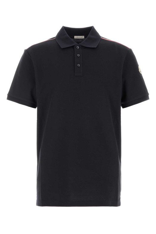 Black piquet polo shirt MONCLER (L10918A0003189A16)