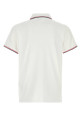 White piquet polo shirt MONCLER (L10918A7030084556)