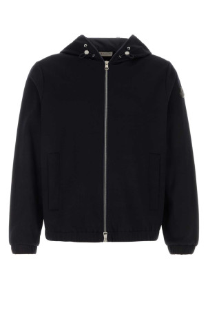 Свитшот из смешанной ткани цвета «полуночный синий» MONCLER (L10918G0002289B5F)