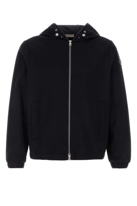 Свитшот из смешанной ткани цвета «полуночный синий» MONCLER (L10918G0002289B5F)