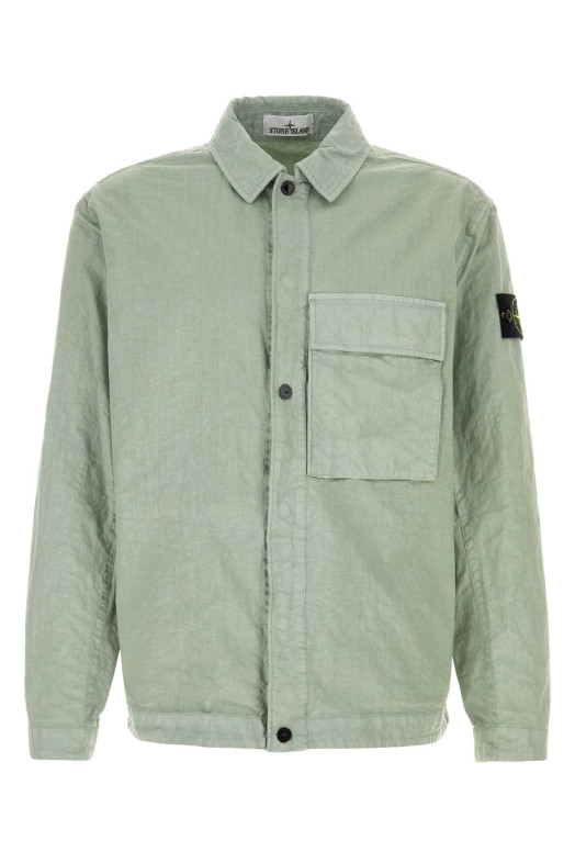 Sage green nylon shirt STONE ISLAND (L1S151200003S0069)