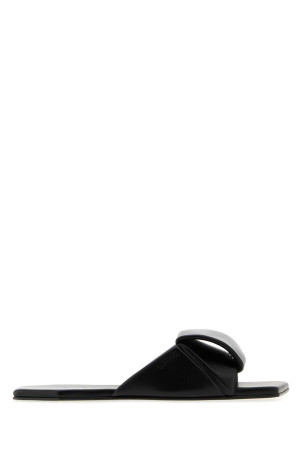 Black leather Origami slippers Black LOEWE (L815465XBD)