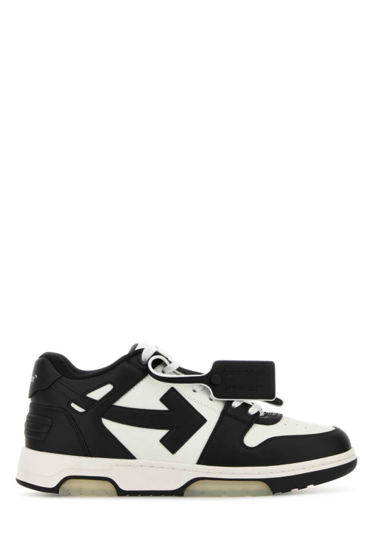 Двухцветные кожаные кроссовки Out Of Office от OFF WHITE (M189C9L007) OFF-WHITE