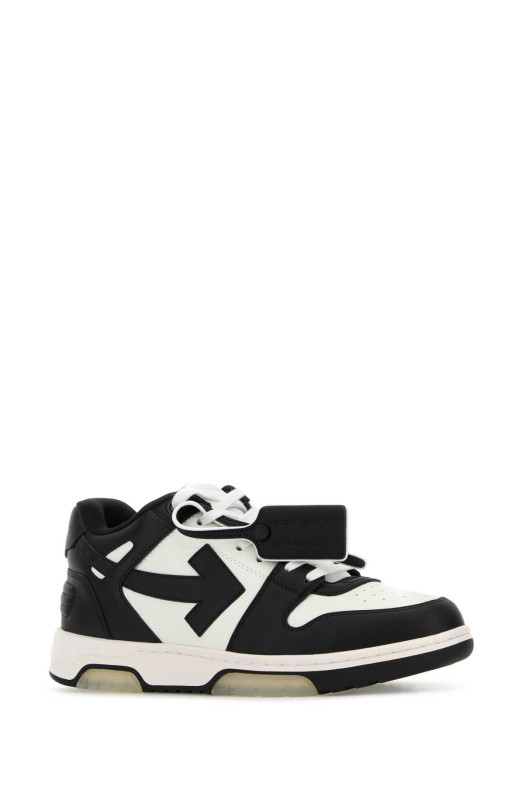 Двухцветные кожаные кроссовки Out Of Office от OFF WHITE (M189C9L007) OFF-WHITE