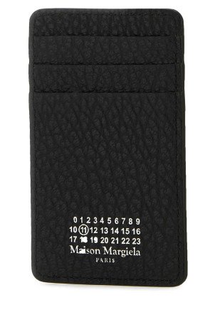 Black leather card holder MAISON MARGIELA (SA1VX0017P4455)