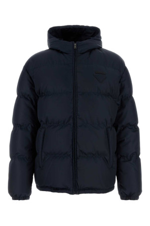 Navy blue Re-Nylon down jacket PRADA (SGC922SOOO11C9)