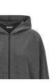 'Shiny Trims' hoodie Gray