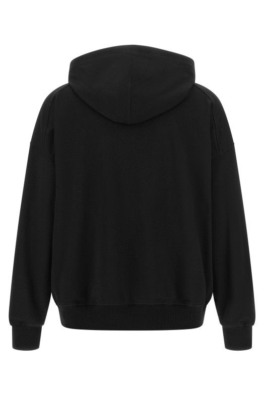 'Shiny Trims' hoodie Black