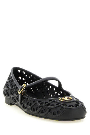 Valentino Garavani 'Ondette' ballet flats Black