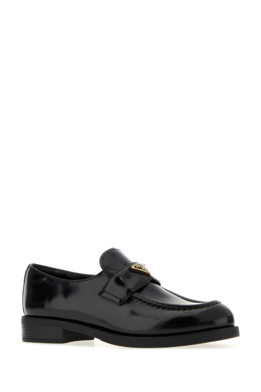Black leather loafers Black PRADA (1D329NFDX25055)
