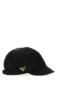 Чорна бейсболка з ре-нейлону PRADA (1HC5182DMI)