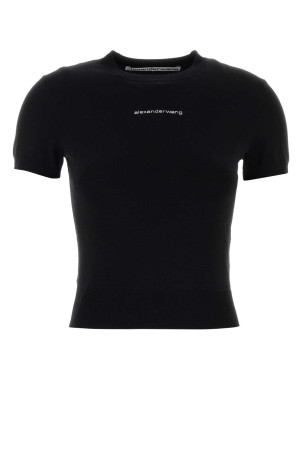 Black knit t-shirt ALEXANDER WANG (1KC3261083)