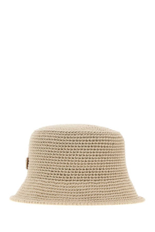 Sand crochet bucket hat PRADA (2HC1372HGN)
