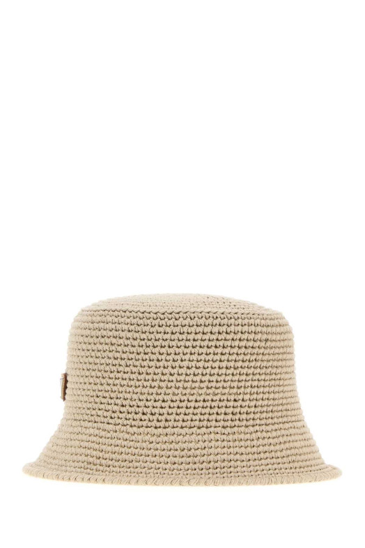 Sand crochet bucket hat PRADA (2HC1372HGN)