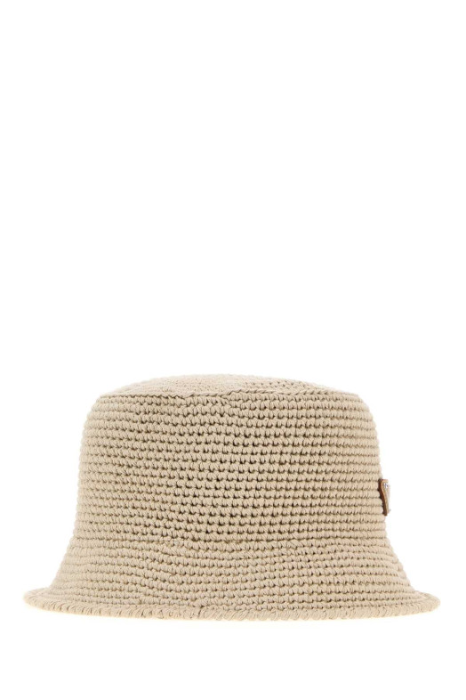 Sand crochet bucket hat PRADA (2HC1372HGN)