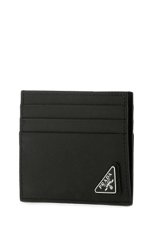 Black leather card holder Black PRADA (2MC223QHH)