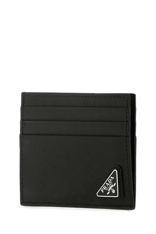 Black leather card holder Black PRADA (2MC223QHH)