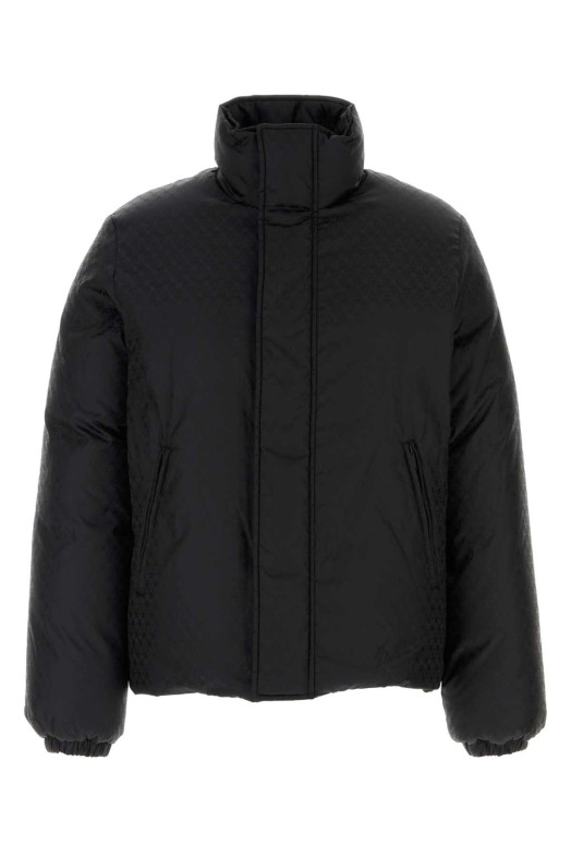 Чорна нейлонова пухова куртка ALEXANDER MCQUEEN (843522QRACA)