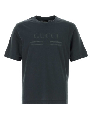 Футболка з джерсі кольору вугілля GUCCI (864625XJH02)
