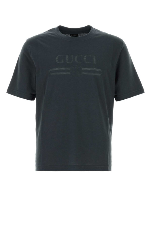 Футболка з джерсі кольору вугілля GUCCI (864625XJH02)