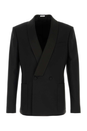 Чорний блейзер із вовняної суміші, ALEXANDER MCQUEEN (864978QUAAE)