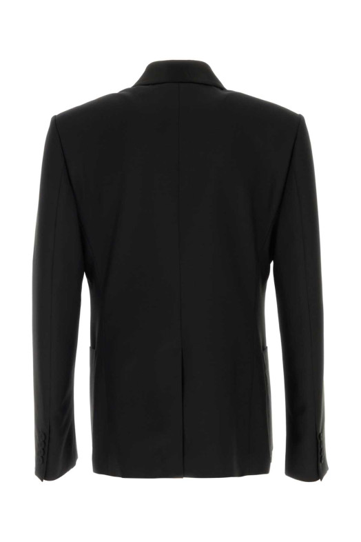 Чорний блейзер із вовняної суміші, ALEXANDER MCQUEEN (864978QUAAE)