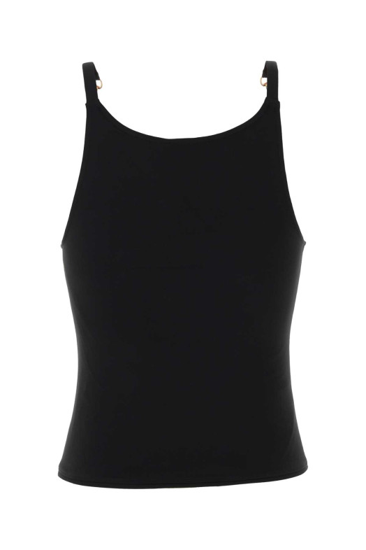 Black stretch crepe top Black GUCCI (872686XUAPP)
