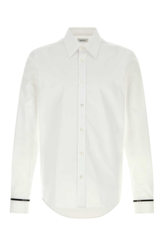 Біла сорочка з попліну ALEXANDER MCQUEEN (873323QNAAD)