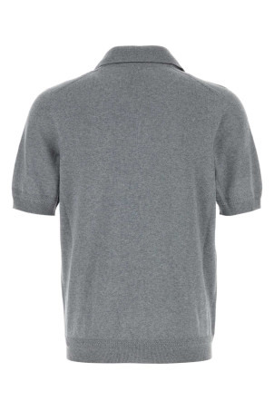 Grey wool polo shirt ALEXANDER MCQUEEN (875478Q1BHG)