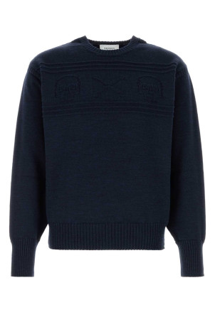 Navy blue wool sweater ALEXANDER MCQUEEN (875484Q1BHJ)