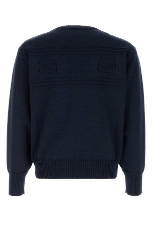 Navy blue wool sweater ALEXANDER MCQUEEN (875484Q1BHJ)