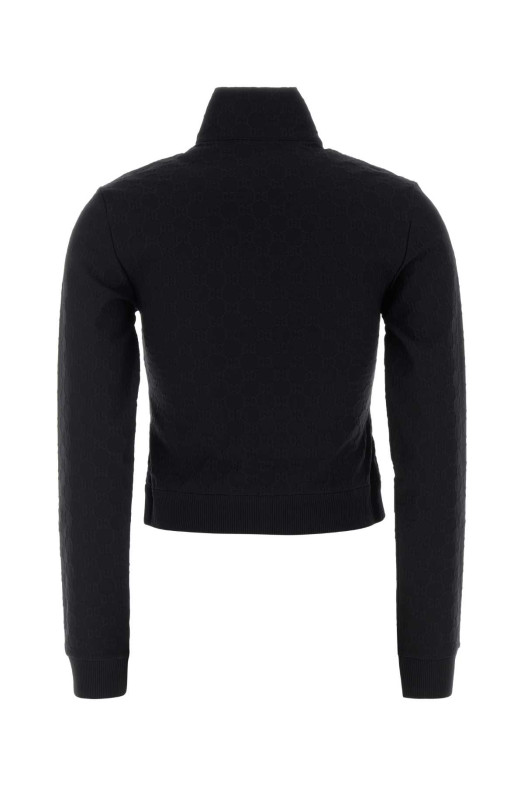 Black GG jacquard sweatshirt Black GUCCI (875687XJHX3)
