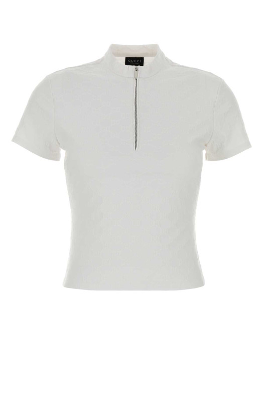 White GG jacquard top GUCCI (875701XJHX3)