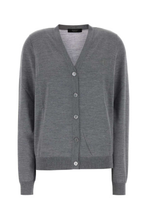 Grey wool cardigan GUCCI (A002GVXKFQJ)