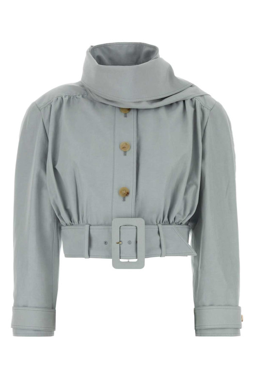 Light grey linen blend jacket CHLOE (CH26UVE10143)