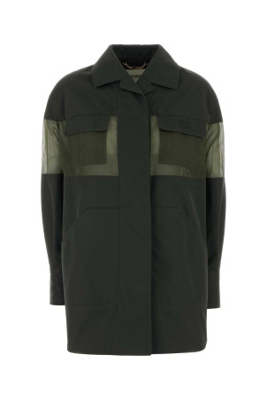 Olive green cotton blend jacket FENDI (FJ7725AW7D)