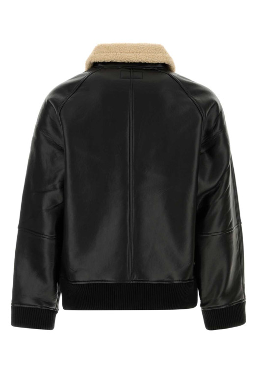 Black synthetic leather Shepton Jacket CARHARTT WIP (I035974)