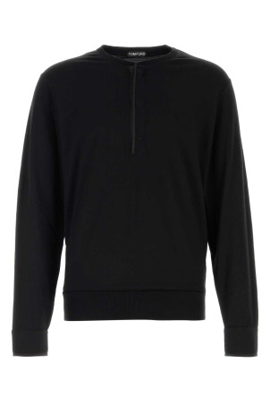 Black wool blend sweater TOM FORD (JHL020JMW003)