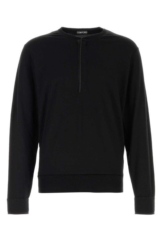 Black wool blend sweater TOM FORD (JHL020JMW003)